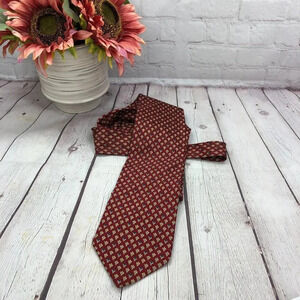 Vintage designer valerio garati silk neck tie preppy business office attire